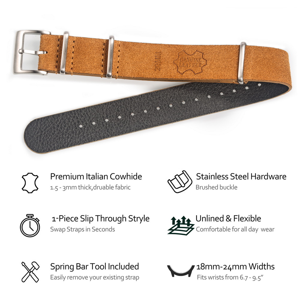 Cinturino per orologio in vera - Tropic Strap Vintage recensione e prezzo
