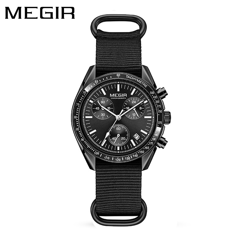 MEGIR 2247 Nuovo Orologio di L - Canvas Strap Watch recensione e prezzo