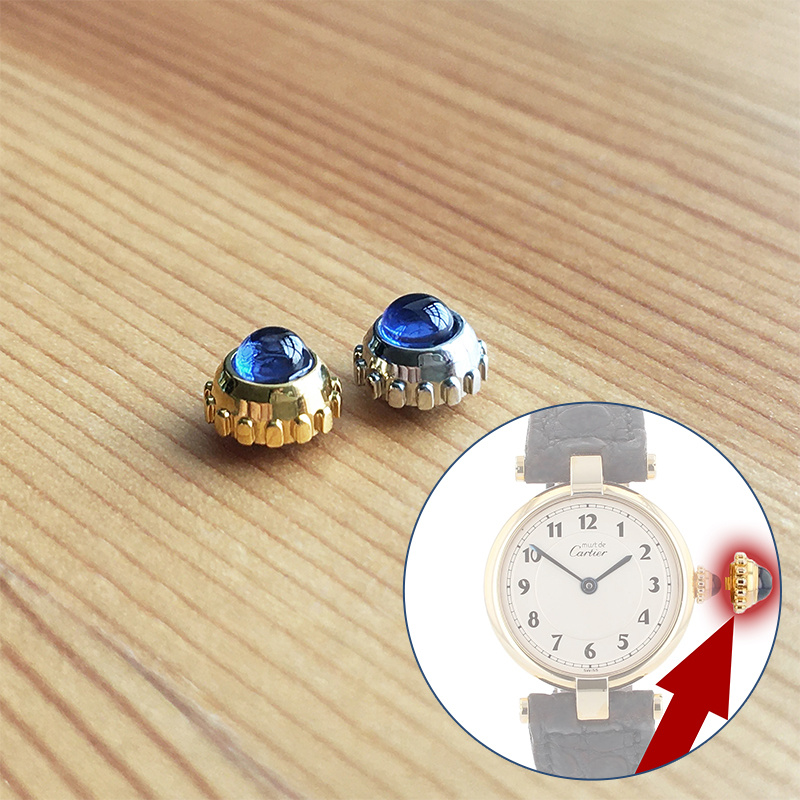 Corona dell'orologio zaffiro p - Cartier Watch Tank recensione e prezzo
